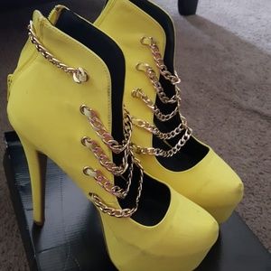 Yellow heels